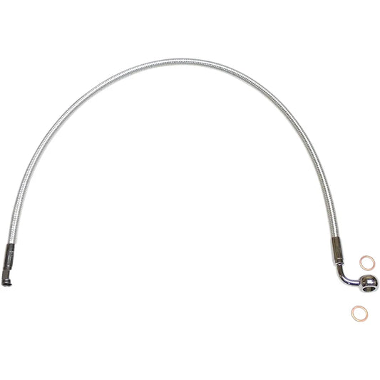 Kit de línea de freno delantero específico para ABS Designer Series de longitud alternativa - Línea de freno - 10 mm-90° - 32" - Sterling Chromite II