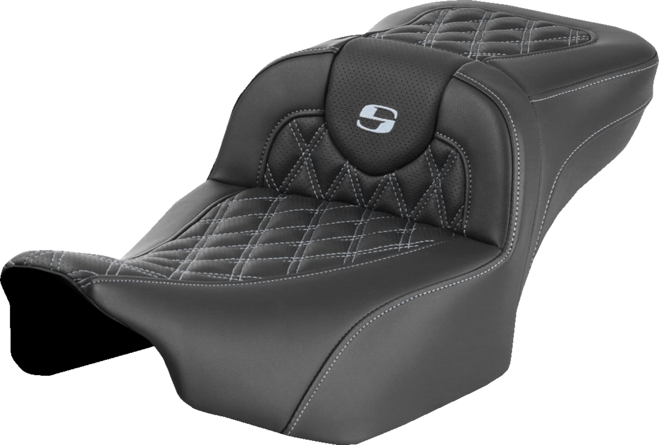 Asiento de alcance extendido Roadsofa™ - Asiento de alcance extendido Roadsofa™ - sin respaldo - Enrejado - Costura plateada - FLTR/FLHX '23-'24