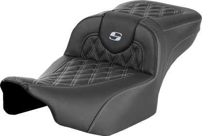Asiento de alcance extendido Roadsofa™ - Asiento de alcance extendido Roadsofa™ - sin respaldo - Enrejado - Costura plateada - FLTR/FLHX '23-'24