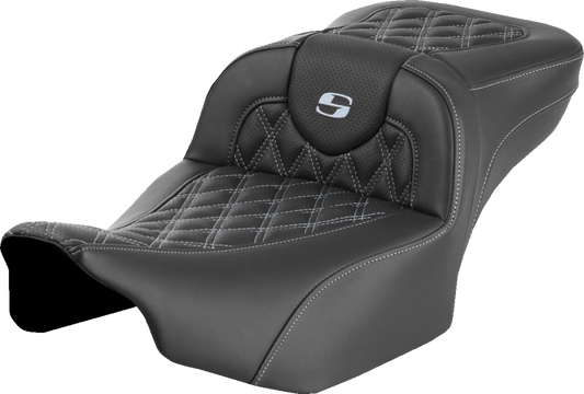Asiento de alcance extendido Roadsofa™ - Asiento de alcance extendido Roadsofa™ - sin respaldo - Enrejado - Costura plateada - FLTR/FLHX '23-'24