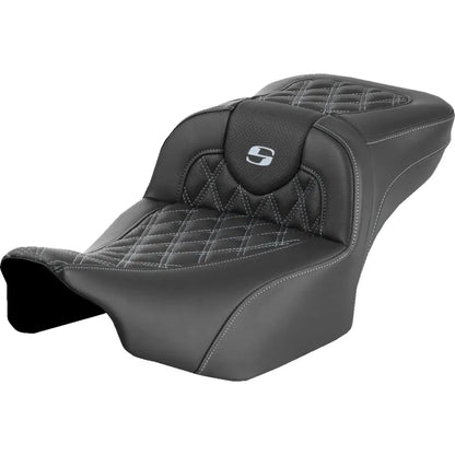 Asiento de alcance extendido Roadsofa™ - Asiento de alcance extendido Roadsofa™ - sin respaldo - Enrejado - Costura plateada - FLTR/FLHX '23-'24