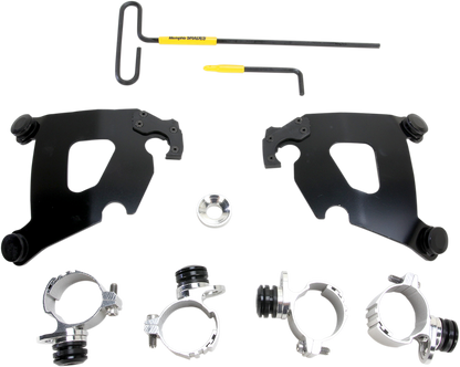 Kit de herrajes Cafe Fairing Trigger-Lock - Kit de montaje Cafe - Negro - XL