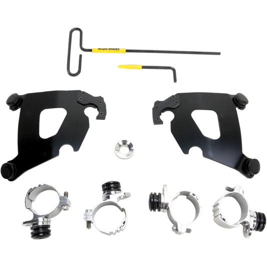 Kit de herrajes Cafe Fairing Trigger-Lock - Kit de montaje Cafe - Negro - XL