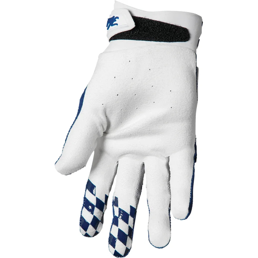 Guantes hallman digit blanco/azul marino