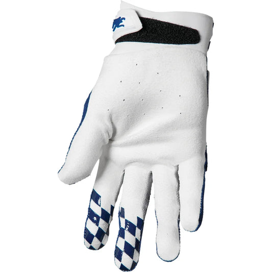 Guantes hallman digit blanco/azul marino