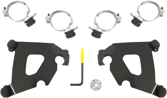 Kit de herrajes Cafe Fairing Trigger-Lock - Kit de montaje Cafe - Negro - FXDL