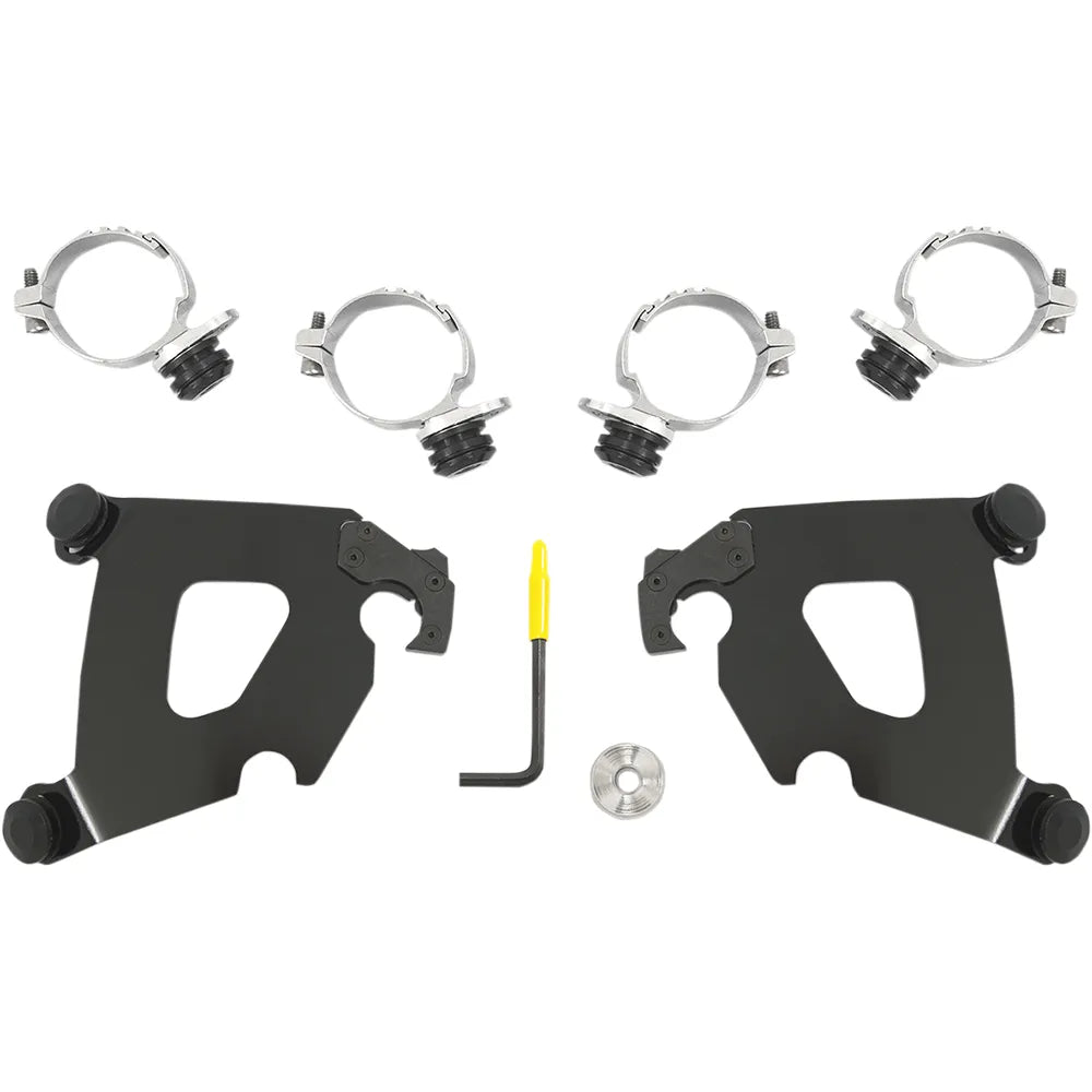 Kit de herrajes Cafe Fairing Trigger-Lock - Kit de montaje Cafe - Negro - FXDL