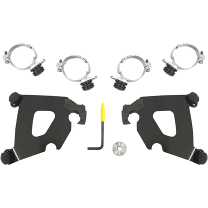 Kit de herrajes Cafe Fairing Trigger-Lock - Kit de montaje Cafe - Negro - FXDL