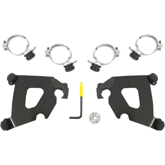 Kit de herrajes Cafe Fairing Trigger-Lock - Kit de montaje Cafe - Negro - FXDL