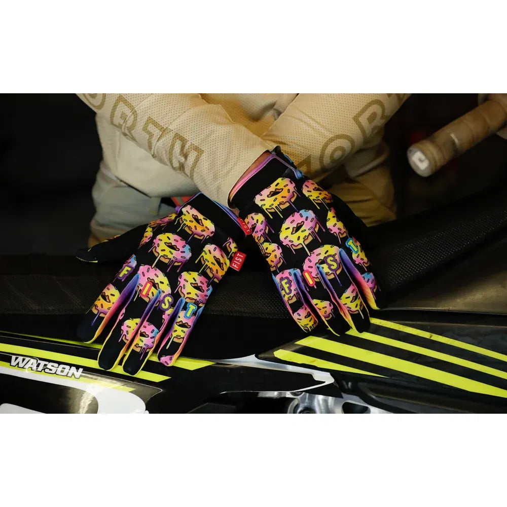 Guantes con tiras caroline buchanan red label sprinkle fades