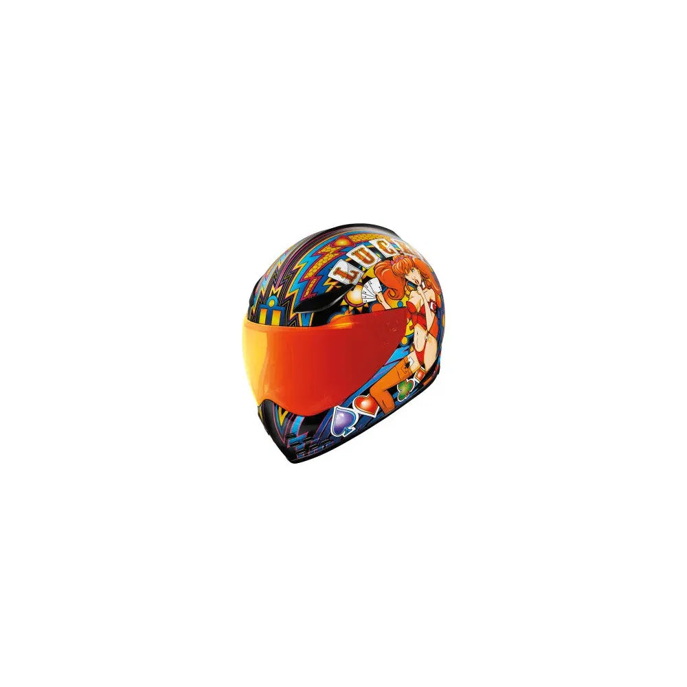 Casco ICON Domain Lucky Lid 4 - Rojo