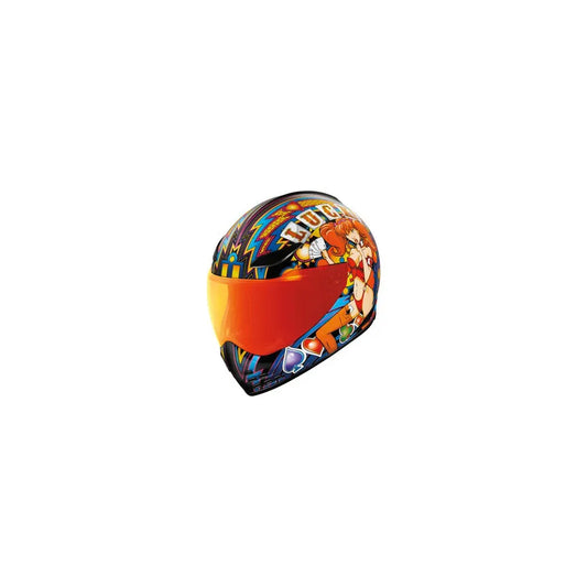 Casco ICON Domain Lucky Lid 4 - Rojo