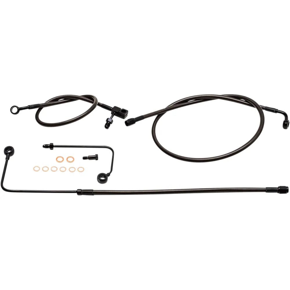 Midnight Brake Lines - Softail ABS167284