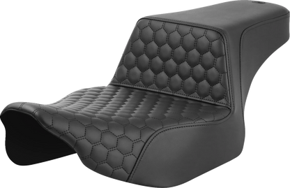 Asiento elevado tipo panal - Asiento elevado - Alcance extendido - Panal delantero - Costura negra - FL '23-'24