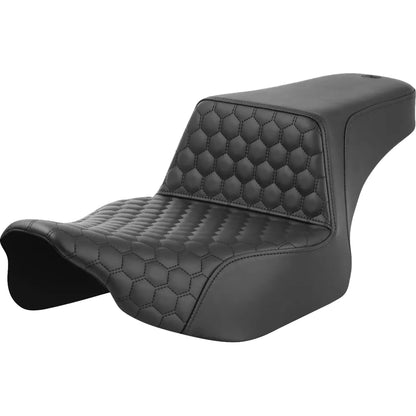 Asiento elevado tipo panal - Asiento elevado - Alcance extendido - Panal delantero - Costura negra - FL '23-'24