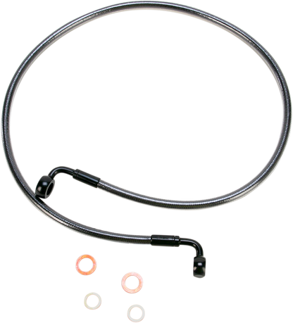 Línea de freno delantero de disco único trenzado E-Z Align - Línea de freno - 90/90° - 46" - Black Pearl