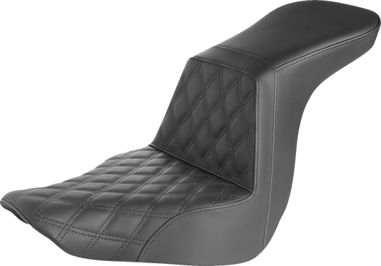 Asiento elevado: costura de celosía delantera - Asiento elevado: costura de celosía delantera - Negro