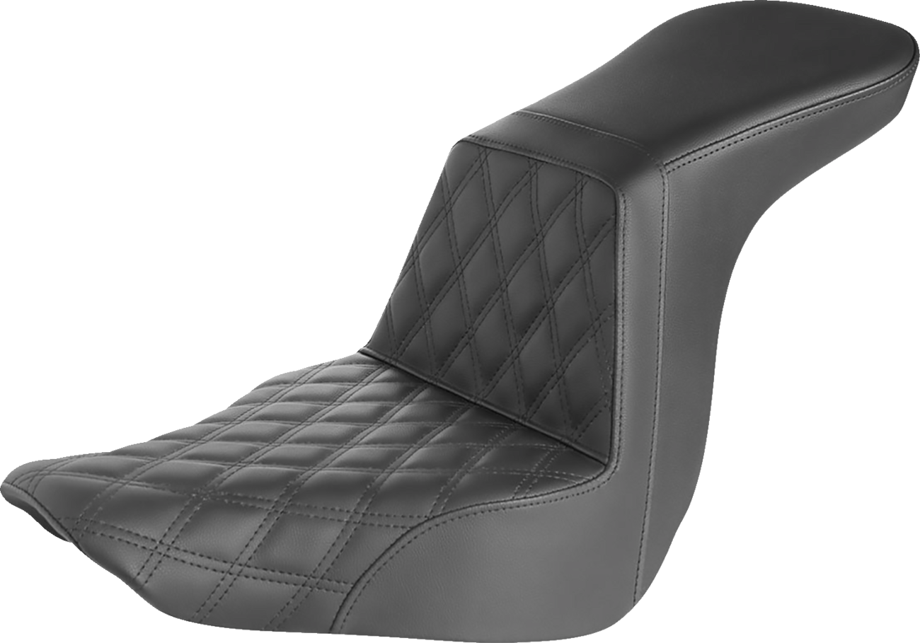 Asiento elevado: costura de celosía delantera - Asiento elevado: costura de celosía delantera - Negro
