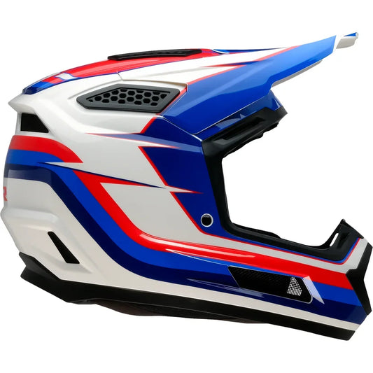 Casco dirt maxx vortex rojo/blanco/azul