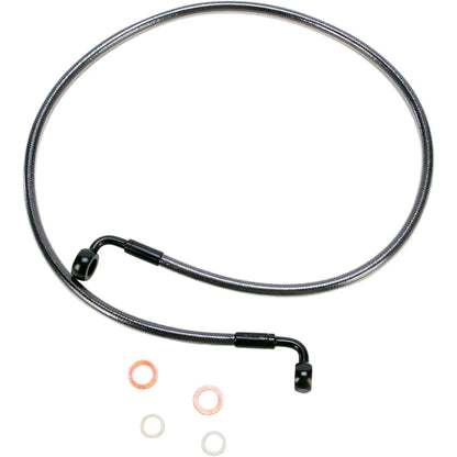 Línea de freno delantero de disco único trenzado E-Z Align - Línea de freno - 90/90° - 46" - Black Pearl