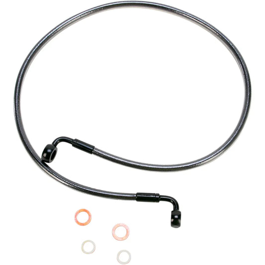 Línea de freno delantero de disco único trenzado E-Z Align - Línea de freno - 90/90° - 40" - Black Pearl