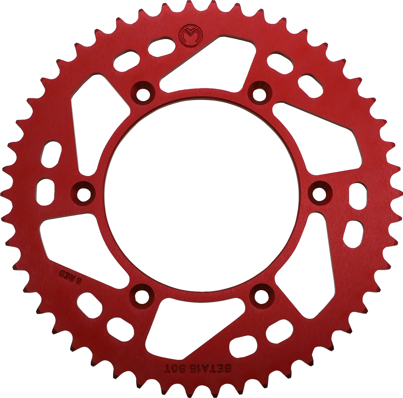 Piñón Trasero de Aluminio - Piñón Trasero - Aluminio - 50 Dientes - Rojo - Beta