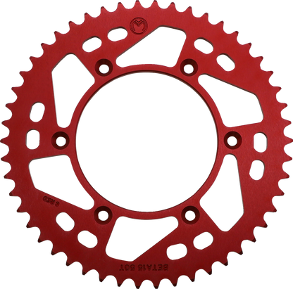 Piñón Trasero de Aluminio - Piñón Trasero - Aluminio - 50 Dientes - Rojo - Beta