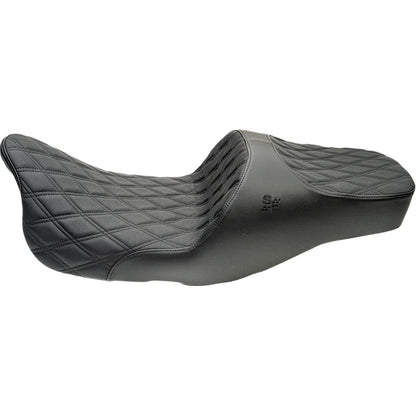 Asiento SLYFOX Chariot Black Double Diamond Stitch Black Logo FLH/FLT '09-'23.5