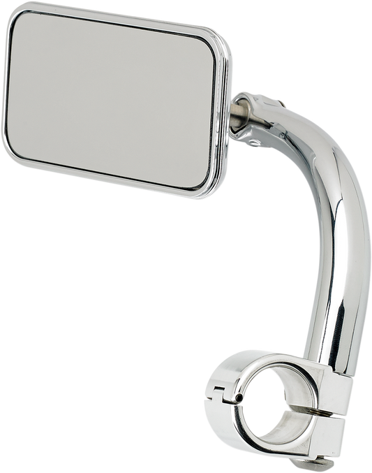 Rectangular Clamp-On Mirror - 1" - Chrome