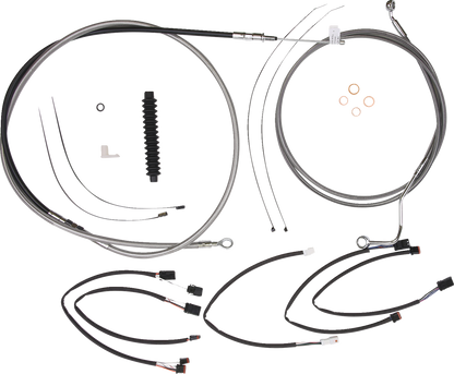 Kit de instalación de manillar XR - Kit de instalación de manillar XR - Perchas para monos de 12"-14" - FLHRXS '21-'24 - Acero inoxidable/cromo