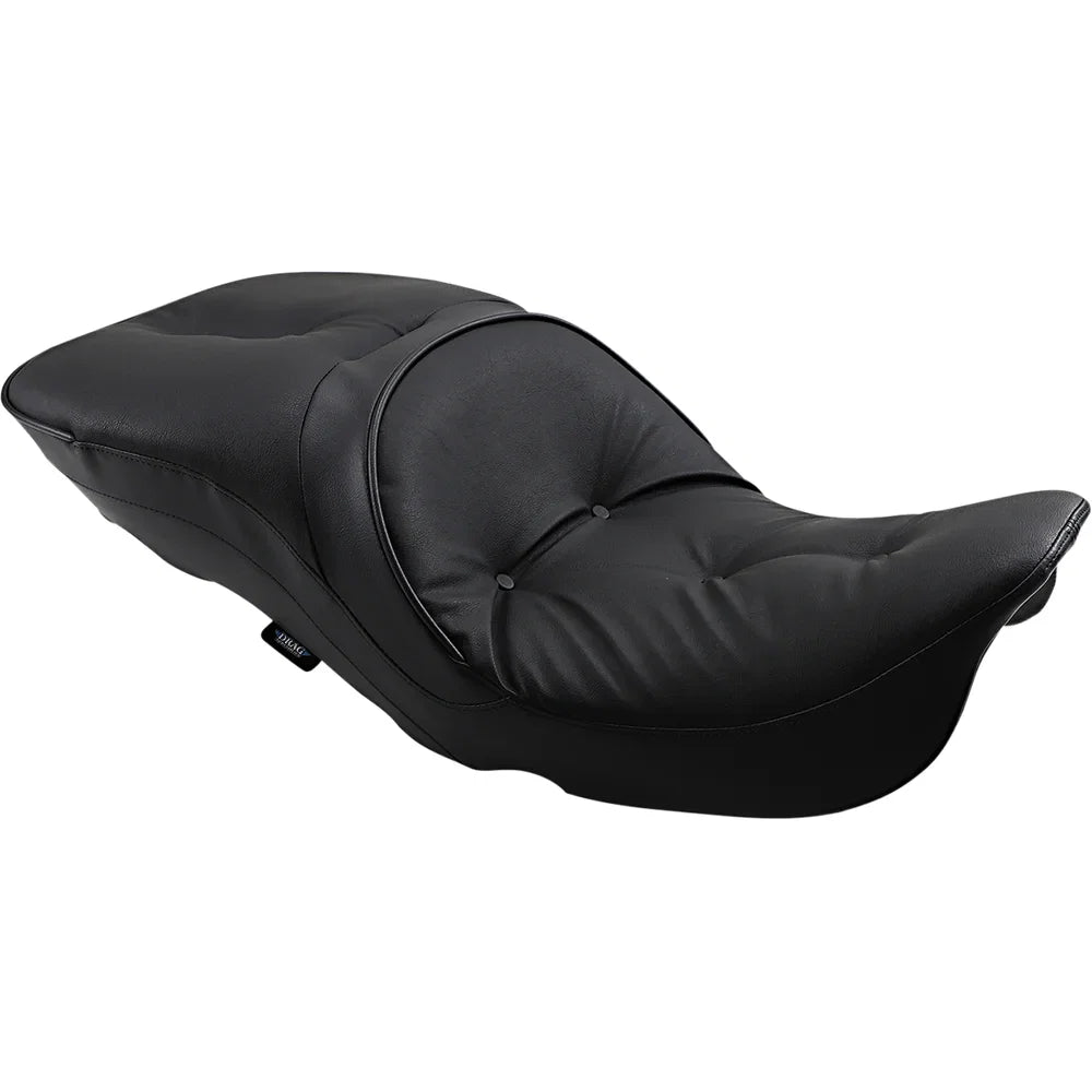 Asiento touring de cuero para 2 personas compatible con respaldo: almohada