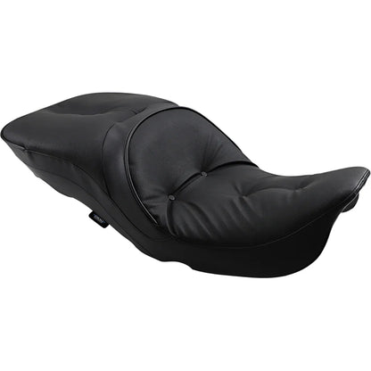 Asiento touring de cuero para 2 personas compatible con respaldo: almohada