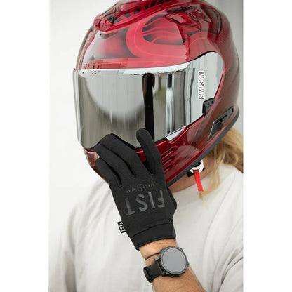 Guantes de carretera de cuero híbrido moto