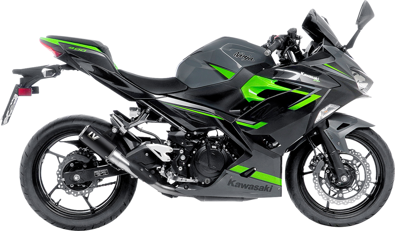 Silenciador Slip-On LV Corsa S Black Edition - Silenciador Slip-On LV Corsa S Black Edition - Kawasaki Ninja 400/500