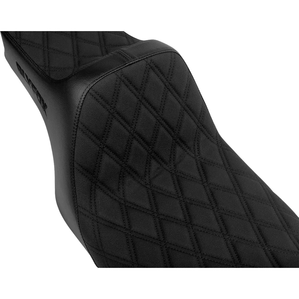 Asiento SLYFOX High Noon Double Diamond Black Logo Black Stitch FLH/FLT '97-'07