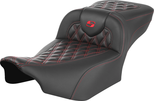 Asiento de alcance extendido Roadsofa™ - Asiento de alcance extendido Roadsofa™ - sin respaldo - Costura de celosía - Costura roja - FLTR/FLHX '23-'24