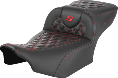 Asiento de alcance extendido Roadsofa™ - Asiento de alcance extendido Roadsofa™ - sin respaldo - Costura de celosía - Costura roja - FLTR/FLHX '23-'24