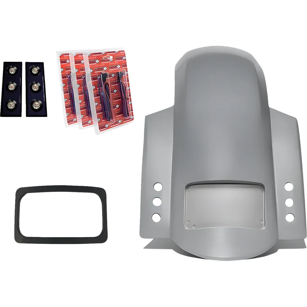 Guardabarros trasero deportivo corto con thunder pods