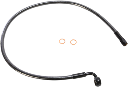 Kit de línea de freno delantero específico para ABS Designer Series de longitud alternativa - Línea de freno - 10 mm-90° - 25" - Black Pearl