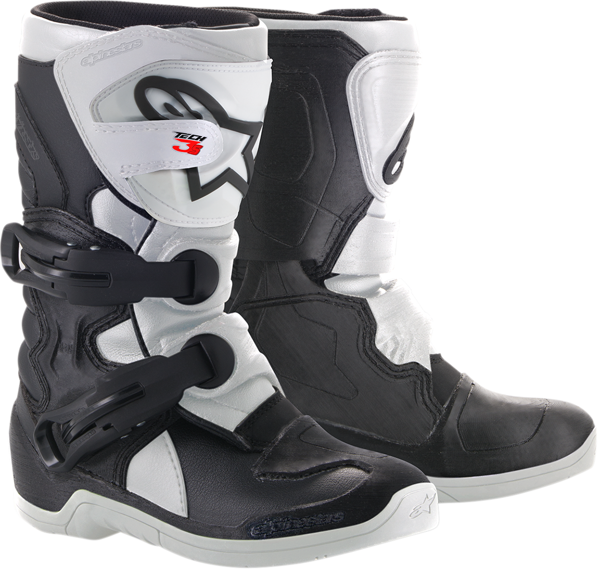 Botas Alpinestars Kids Tech 3S - Blanco/Negro