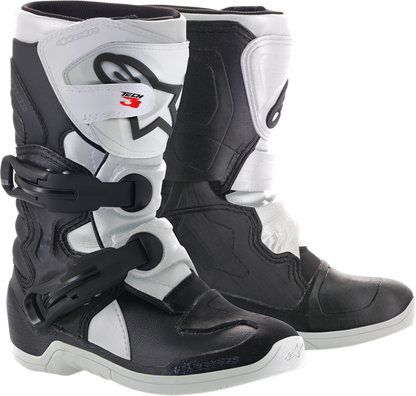 Botas Alpinestars Kids Tech 3S - Blanco/Negro