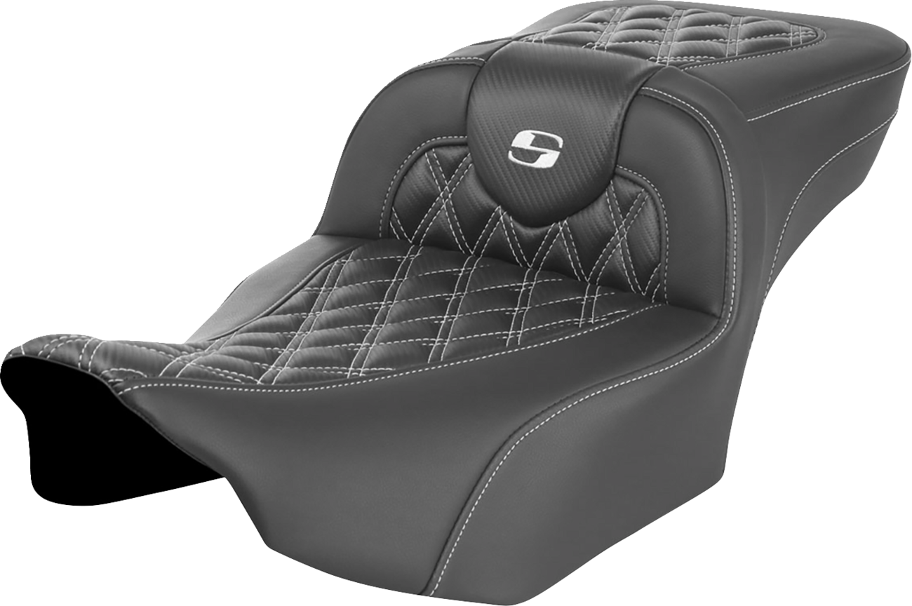Asiento de alcance extendido Roadsofa™ - Asiento de alcance extendido Roadsofa™ - sin respaldo - Costura de celosía - Costura blanca - FLTR/FLHX '23-'24
