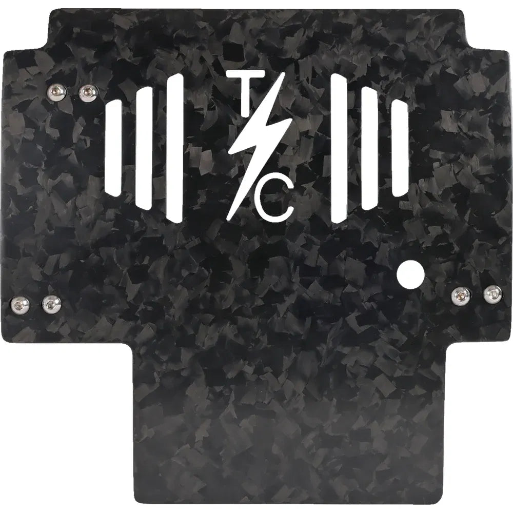 Placa protectora de fibra de carbono forjada