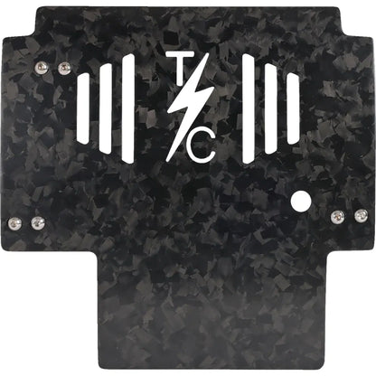 Placa protectora de fibra de carbono forjada