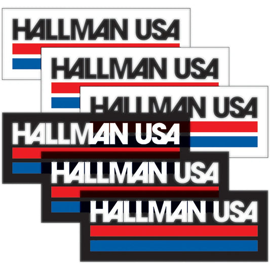 Calcomanía hallman hoja hallman usa
