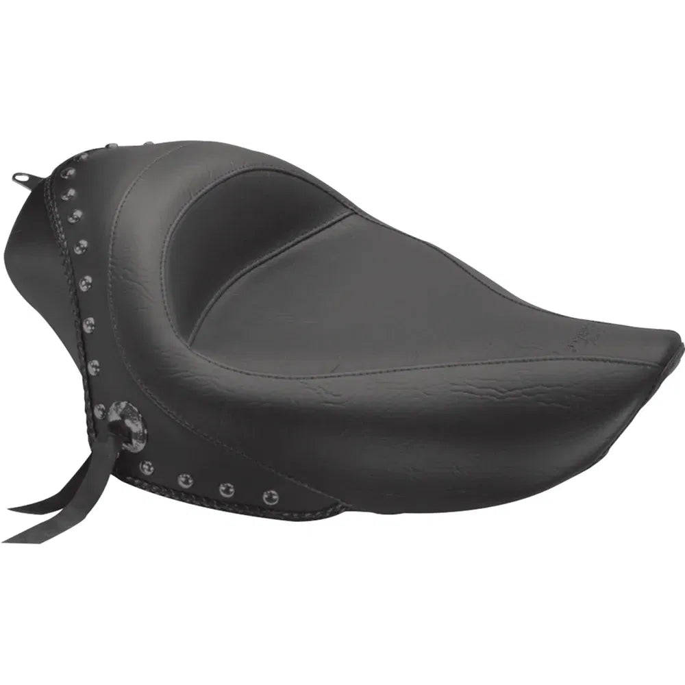 Asiento individual de vinilo con tachuelas, sin respaldo