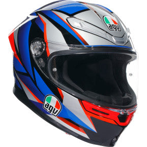 Casco AGV K6 S Slashcut - Negro/Azul/Rojo