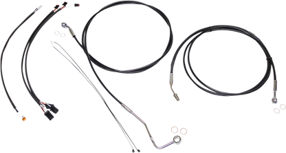 Kit de instalación de manillar XR - Kit de instalación de manillar XR - Colgadores Ape de 15"-17" - FLHR '17-'20 - Negro/Cromo