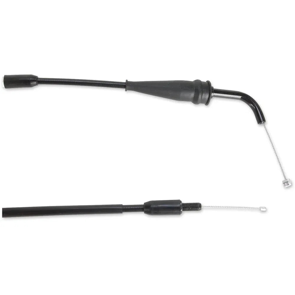 Cable del acelerador de vinilo negro.