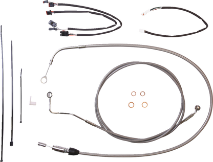 Kit de instalación de manillar XR - Kit de instalación de manillar XR - Perchas para monos de 12"-14" - FLH '21 - Acero inoxidable/cromo
